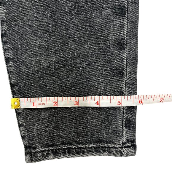 Forever 21 Women’s Black Distressed Skinny Jeans Size 30 High Rise Ripped Denim - Picture 15 of 16